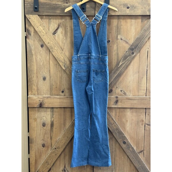 Honey Belle Flare Leg  Jumpsuit Women's Sz S V Front Plunge 70s Style - Picture 4 of 4